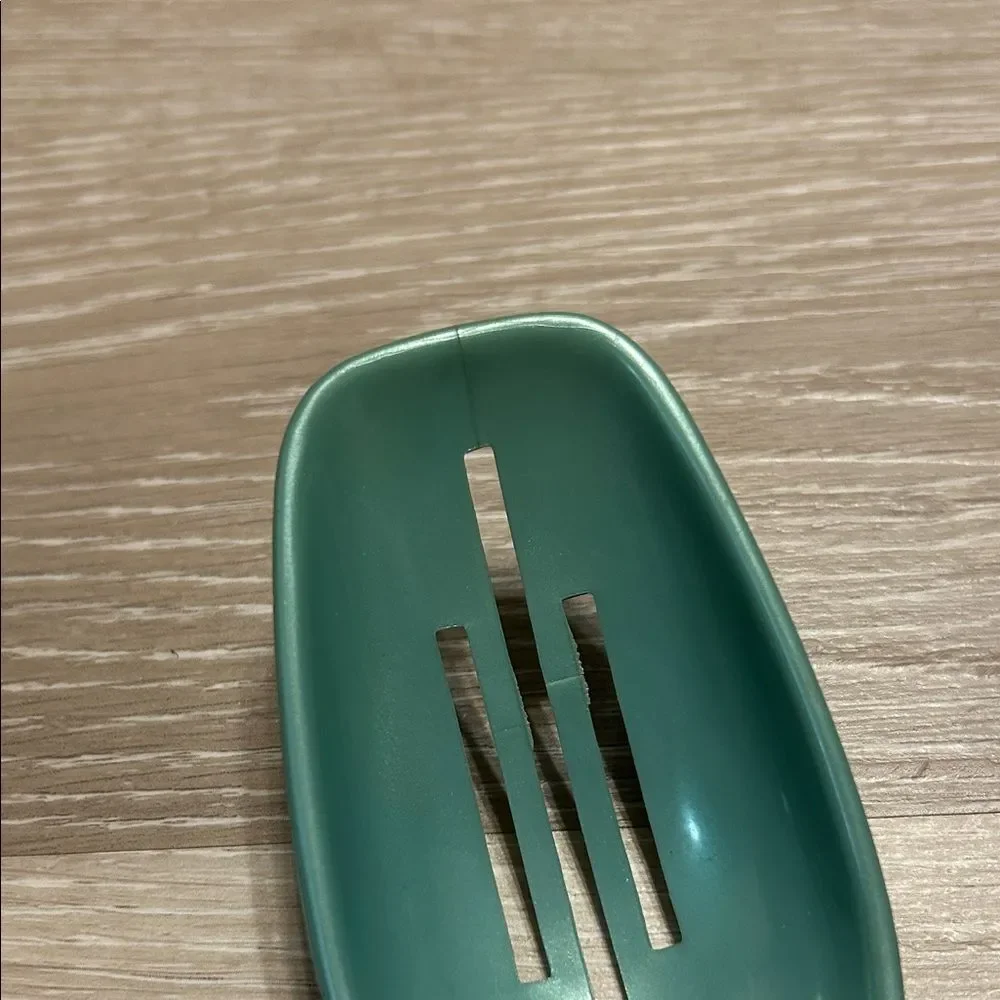 Foley Vintage Metallic Teal Slotted Kitchen Spoon